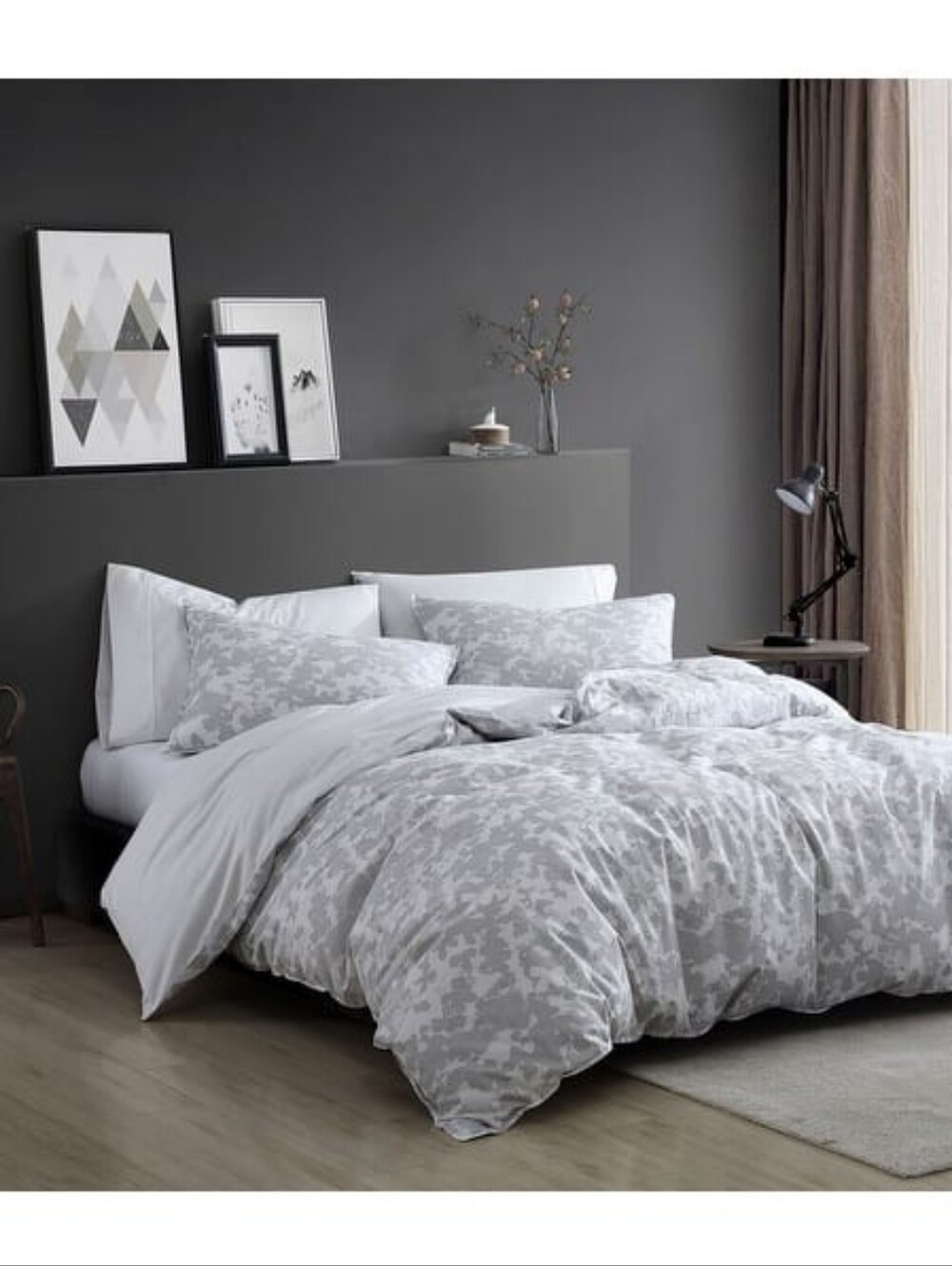 Kenneth Cole New York 100% Organic Cotton Merrion 3pc Comforter Set Full/Queen.